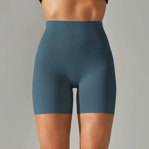 Summer High-Waist Push-Up Yoga Shorts – Fitness, Gym & Bike Shorts for Women