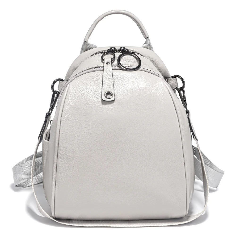 Zency Women's Soft Genuine Leather Travel Backpack