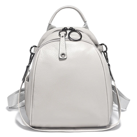 Zency Women's Soft Genuine Leather Travel Backpack