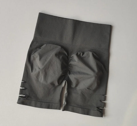 Nepoagym Nahtlose Yoga-Shorts für Damen mit verstecktem Scrunch
