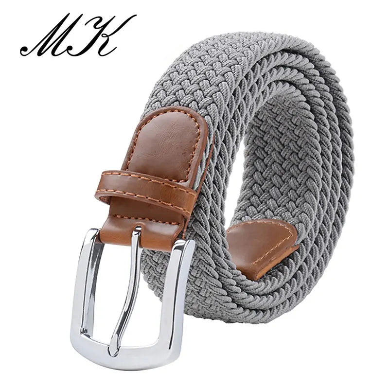 MaiKun Elastic Tactical Belt – Metal Pin Buckle Military Style for Men