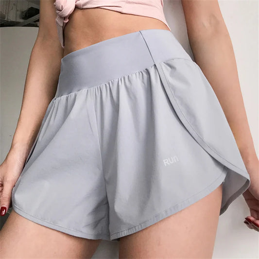 SOISOU Gym Yoga Women's Cycling Shorts Tight Skirt