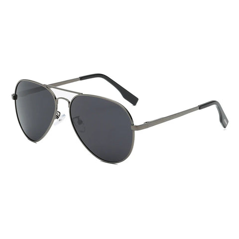 Klassieke grote piloten gepolariseerde zonnebril - Luxe metalen UV400 zonnebril voor heren in de luchtvaart, voor autorijden en op vakantie