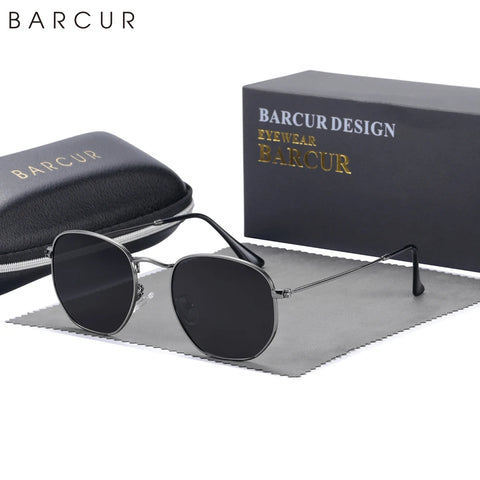 BARCUR Klassieke Vierkante Gepolariseerde Zonnebril – Lichtgewicht UV400 Unisex Bril