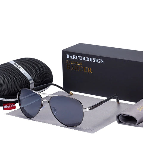 BARCUR Classic Pilot gepolariseerde zonnebril – UV400 unisex pilotenzonnebril