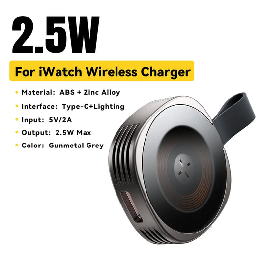 Essager Magnetic Fast Charger for Apple Watch 8/7/6/5/4/3/2/SE - Portable USB-C for iWatch Ultra