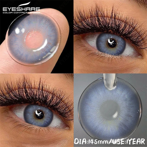 EYESHARE Natural Colored Contact Lenses - Blue, Brown, Gray, Green