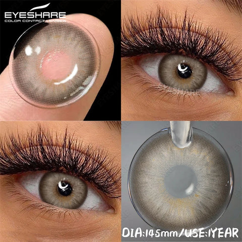 EYESHARE Natural Colored Contact Lenses - Blue, Brown, Gray, Green
