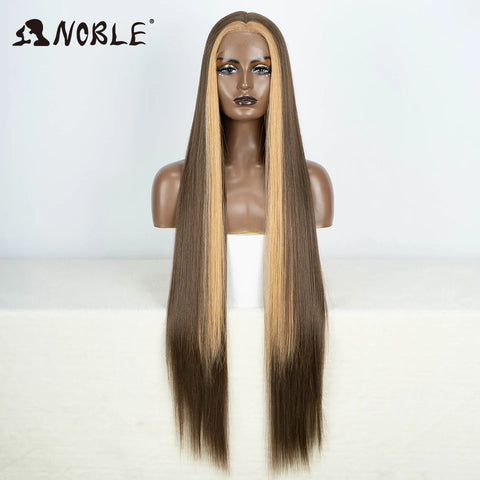 Noble Cosplay Wigs for Black Women - 38 Inch Ombre Blonde Lace Wig