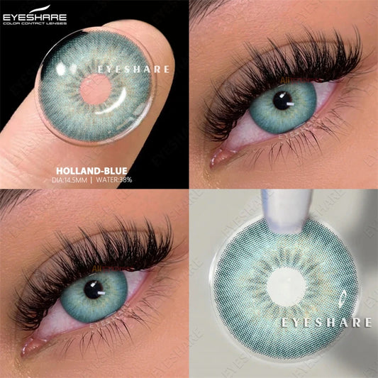 EYESHARE Natural Colored Contact Lenses - Chocolate & Gray