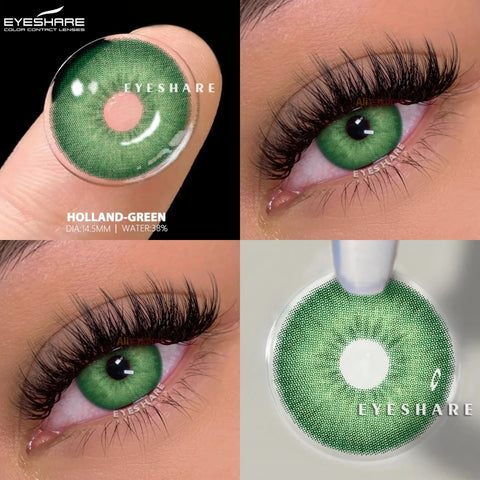EYESHARE Color Contact Lenses – Natural Gray, Blue, Green, Brown Eyes
