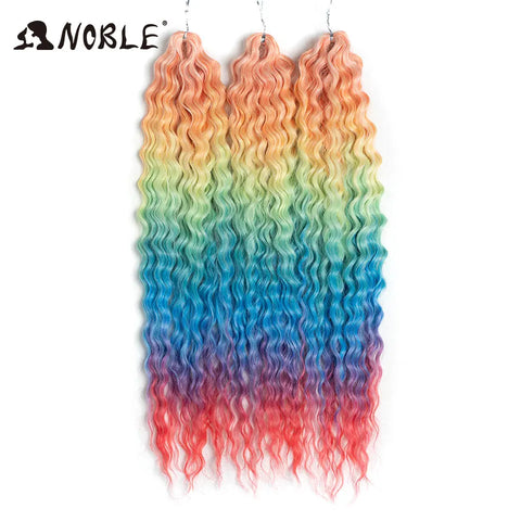 Noble Hair Synthetic Twist Crochet Curly Hair 24 Inch Ombre