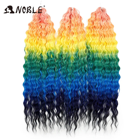 Noble Hair Synthetic Twist Crochet Curly Hair 24 Inch Ombre