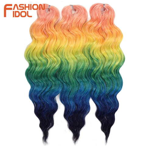 Anna 24 Inch Synthetic Hair Water Wave Braiding Hair Extensions