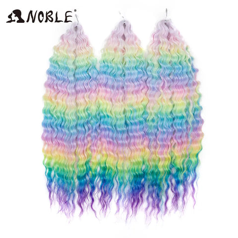 Noble Hair Synthetic Twist Crochet Curly Hair 24 Inch Ombre