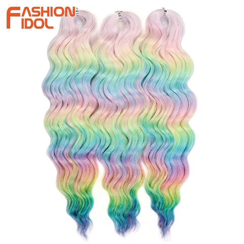 Anna 24 Inch Synthetic Hair Water Wave Braiding Hair Extensions