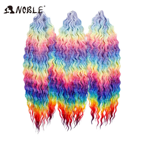 Noble Hair Synthetic Twist Crochet Curly Hair 24 Inch Ombre