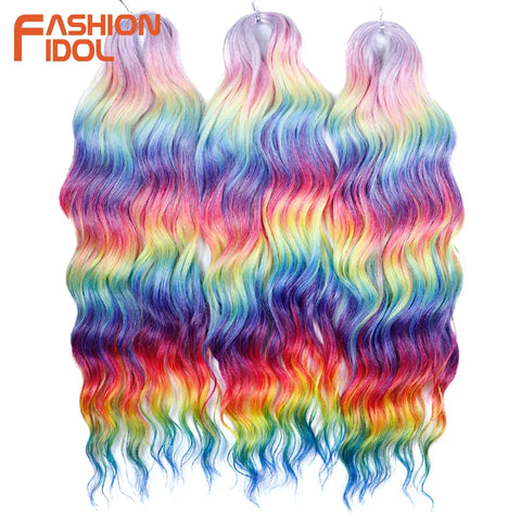 Anna 24 Inch Synthetic Hair Water Wave Braiding Hair Extensions
