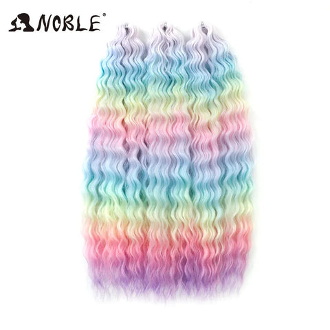 Noble Hair Synthetic Twist Crochet Curly Hair 24 Inch Ombre