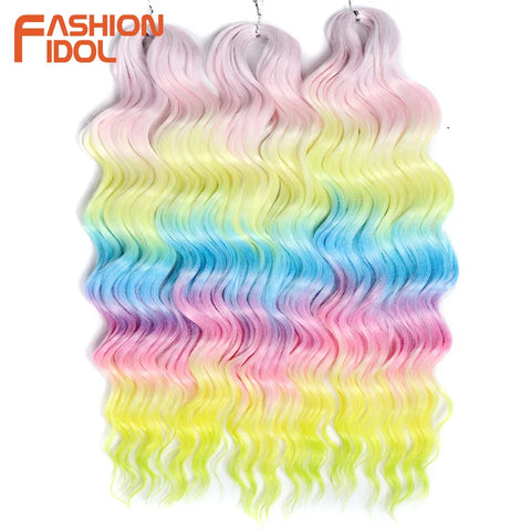Anna 24 Inch Synthetic Hair Water Wave Braiding Hair Extensions