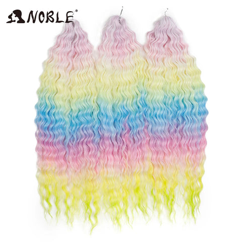 Noble Hair Synthetic Twist Crochet Curly Hair 24 Inch Ombre