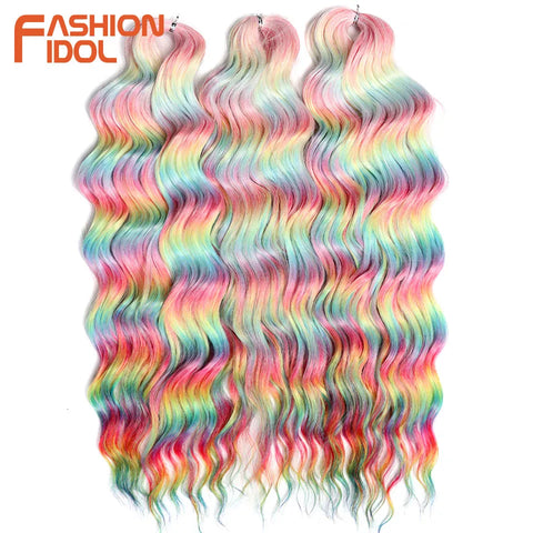 Anna 24 Inch Synthetic Hair Water Wave Braiding Hair Extensions
