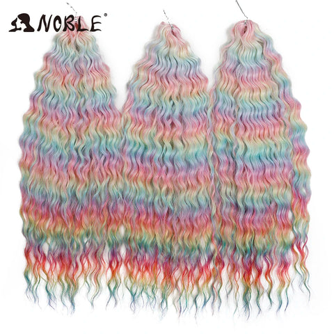 Noble Hair Synthetic Twist Crochet Curly Hair 24 Inch Ombre