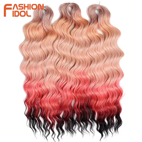 Anna 24 Inch Synthetic Hair Water Wave Braiding Hair Extensions