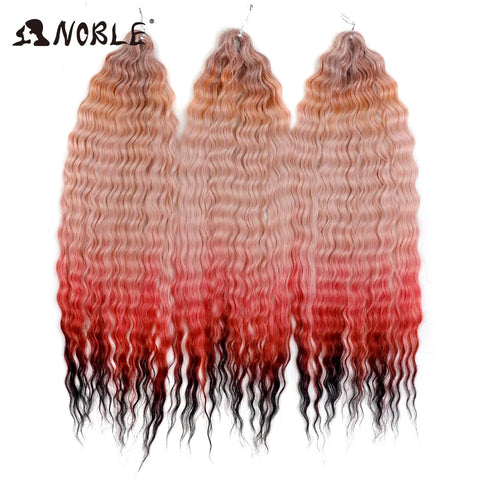 Noble Hair Synthetic Twist Crochet Curly Hair 24 Inch Ombre