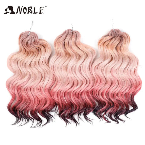 Noble Synthetic Twist Crochet Curly Hair 16“ Rainbow Color