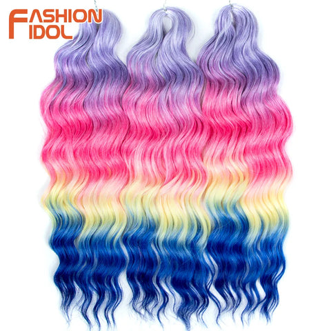 Anna 24 Inch Synthetic Hair Water Wave Braiding Hair Extensions