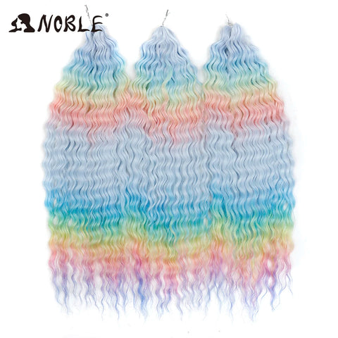 Noble Hair Synthetic Twist Crochet Curly Hair 24 Inch Ombre