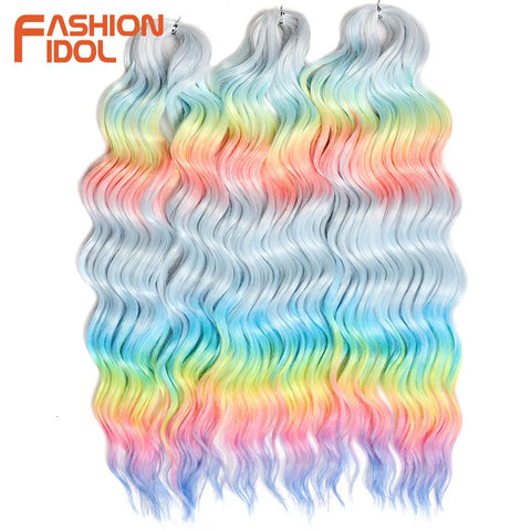 Anna 24 Inch Synthetic Hair Water Wave Braiding Hair Extensions