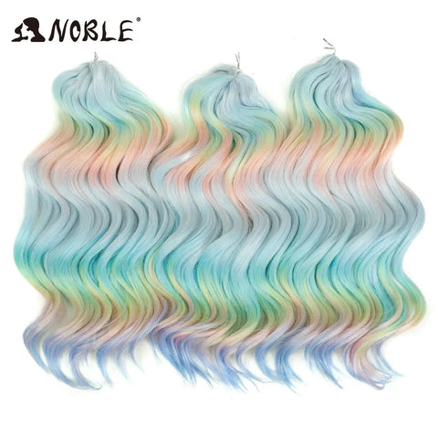 Noble Synthetic Twist Crochet Curly Hair 16“ Rainbow Color