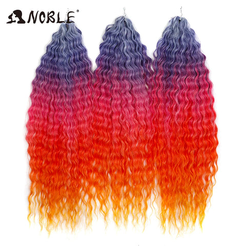 Noble Hair Synthetic Twist Crochet Curly Hair 24 Inch Ombre