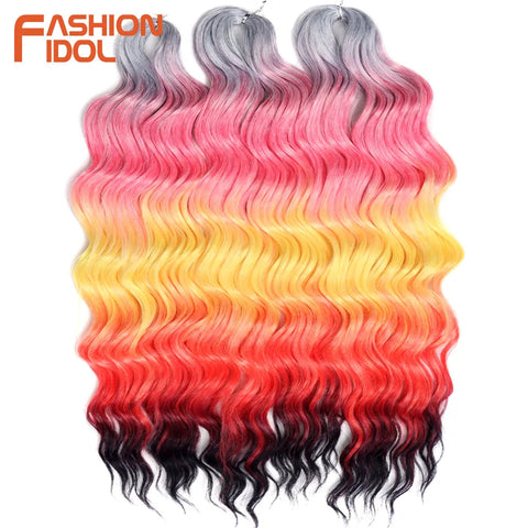 Anna 24 Inch Synthetic Hair Water Wave Braiding Hair Extensions