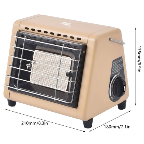2-in-1 Portable Propane Camp Heater and Stove for Tents
