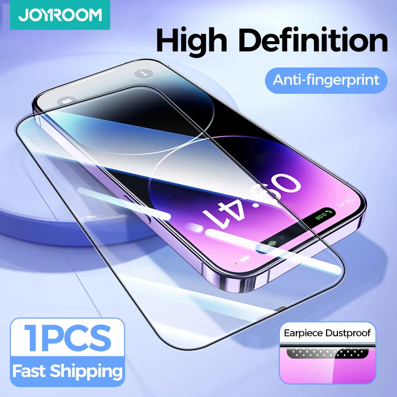 Joyroom Anti-Spy Tempered Glass Screen Protector for iPhone 16, 15, 14, 13 Pro Max