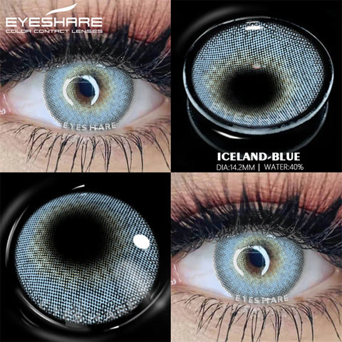 EYESHARE Blue Gray Natural Color Contact Lenses