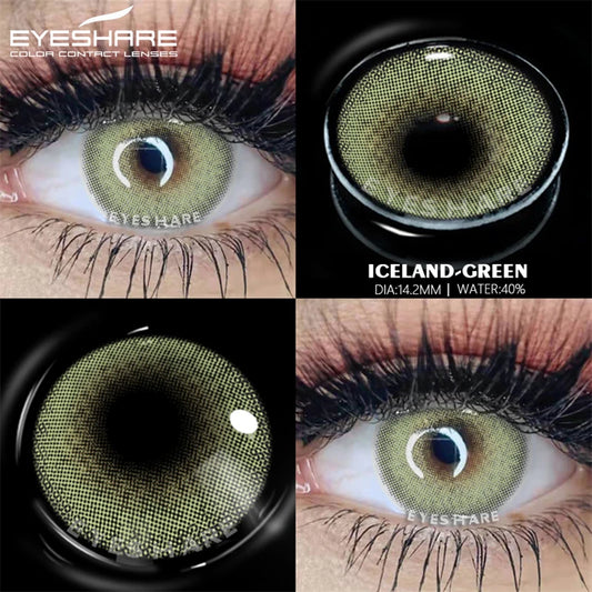 EYESHARE Blue Gray Natural Color Contact Lenses
