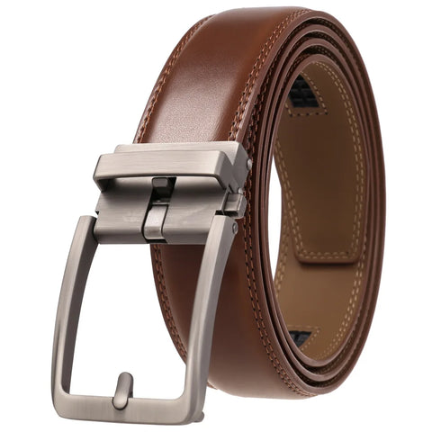 Click Men’s Leather Belt – Automatic Buckle