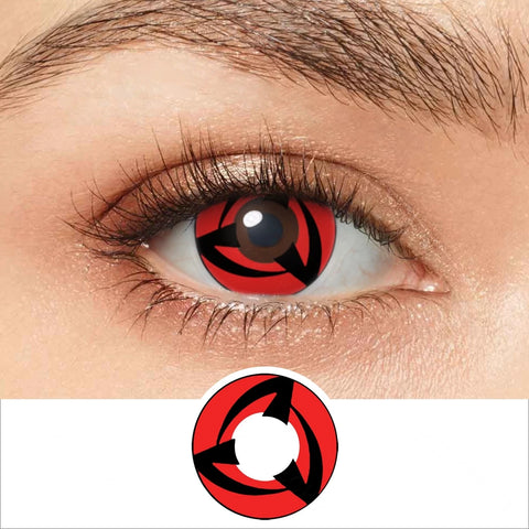 Anime Cosplay Mangekyou Sharingan Contact Lenses