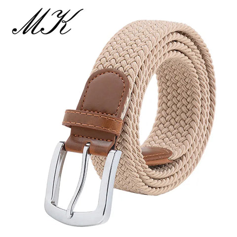 MaiKun Elastic Tactical Belt – Metal Pin Buckle Military Style for Men