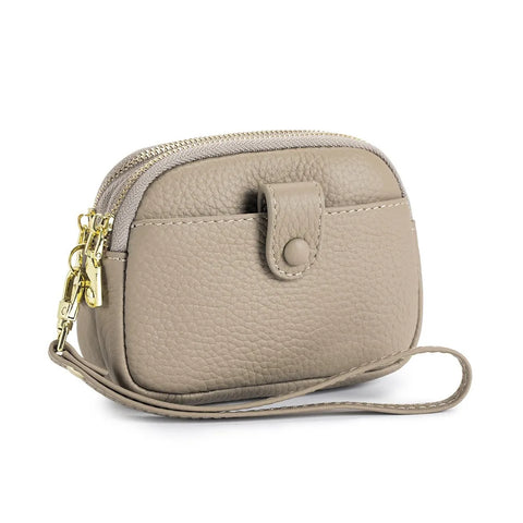Zency Classic Women's Blue Soft Wallet - Large Capacity Zipper Coin Purse