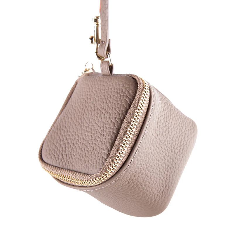 Zency 100% Echt Lederen Make-up Organizer Clutch