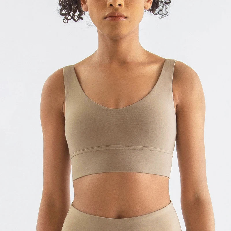 SOISOU Nylon Bra Top: Sexy, Supportive Sports Bra in 15 Colors