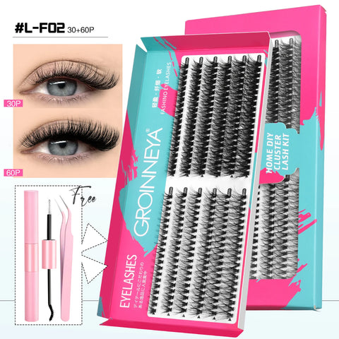 GROINNEYA DIY Lash Clusters Set