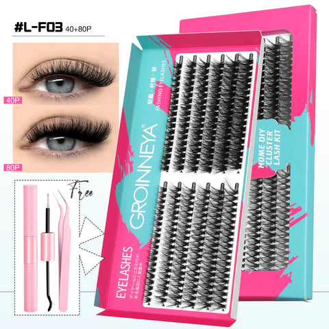 GROINNEYA DIY Lash Clusters Set