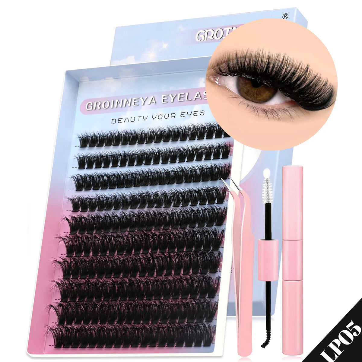 GROINNEYA DIY Lash Clusters Set