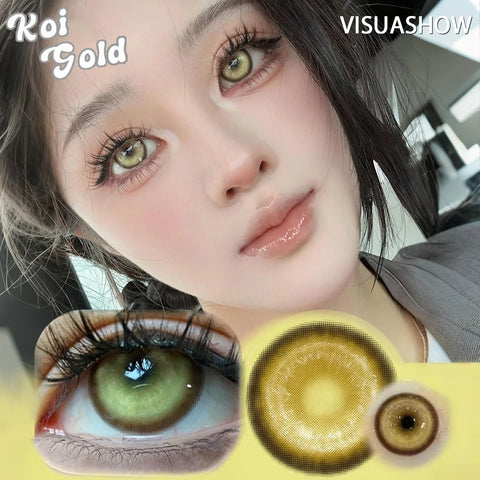 VISUASHOW Koi Blue Contact Lenses for Stunning Eyes